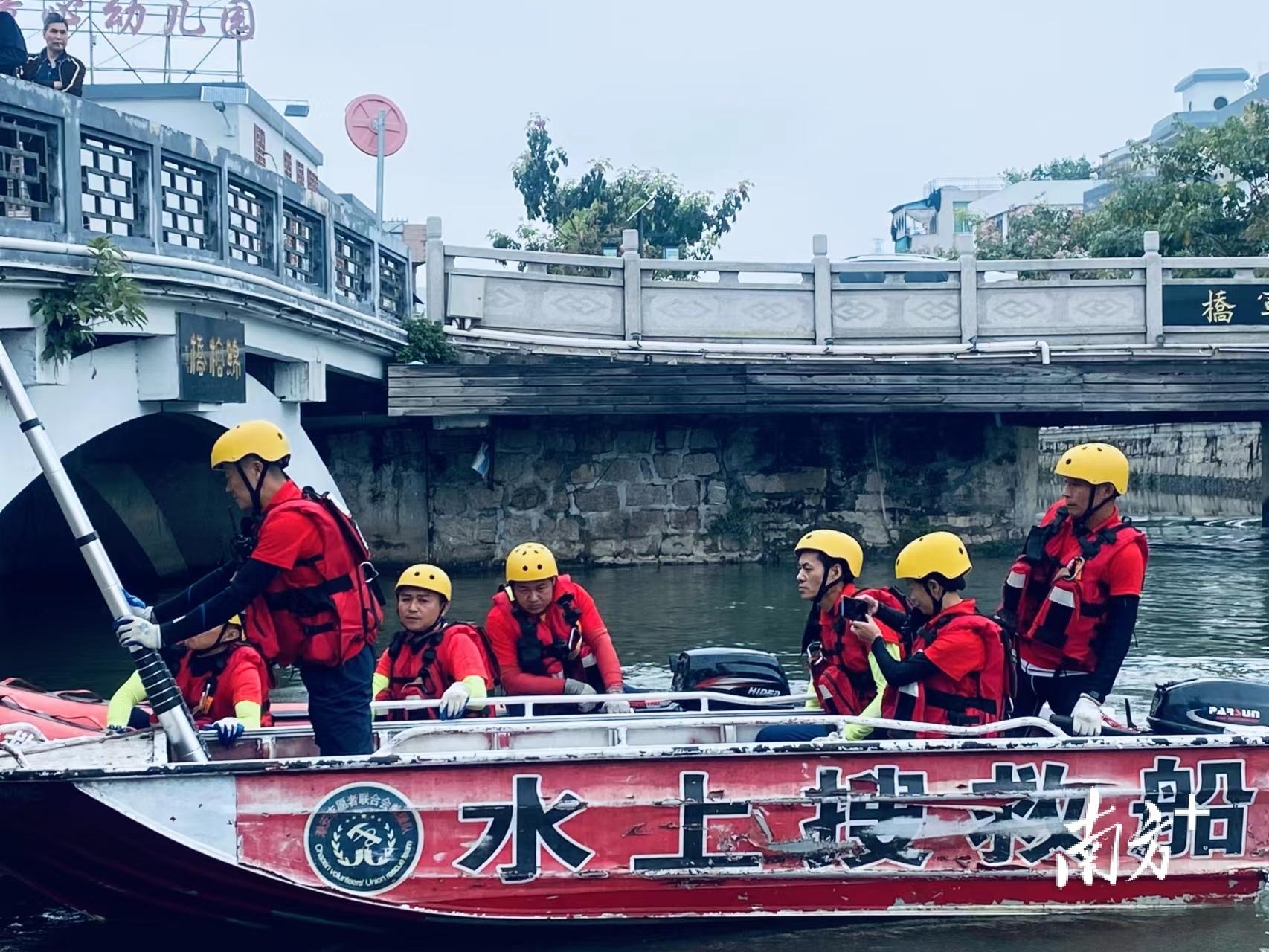 潮州潮安开展水上训练，筑牢重点区域强降雨防御屏障